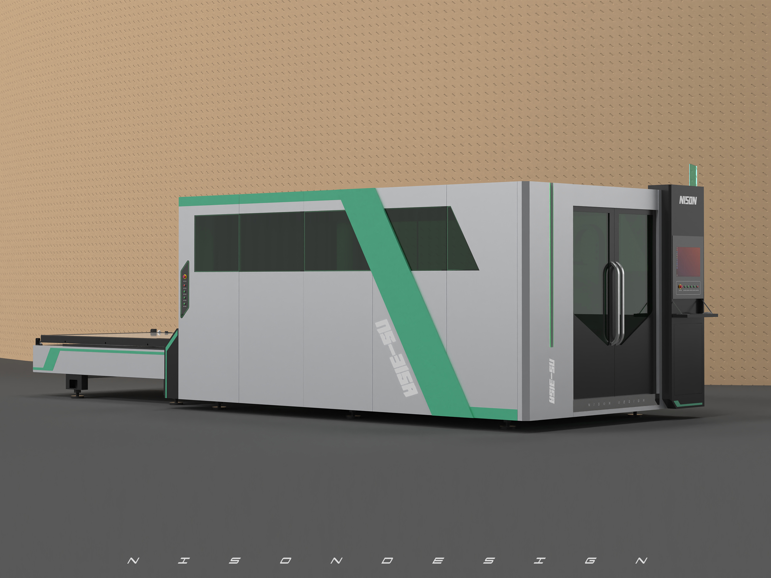 Laser cutting machine，Sheet metal design，industrial design，Equipment and instruments，