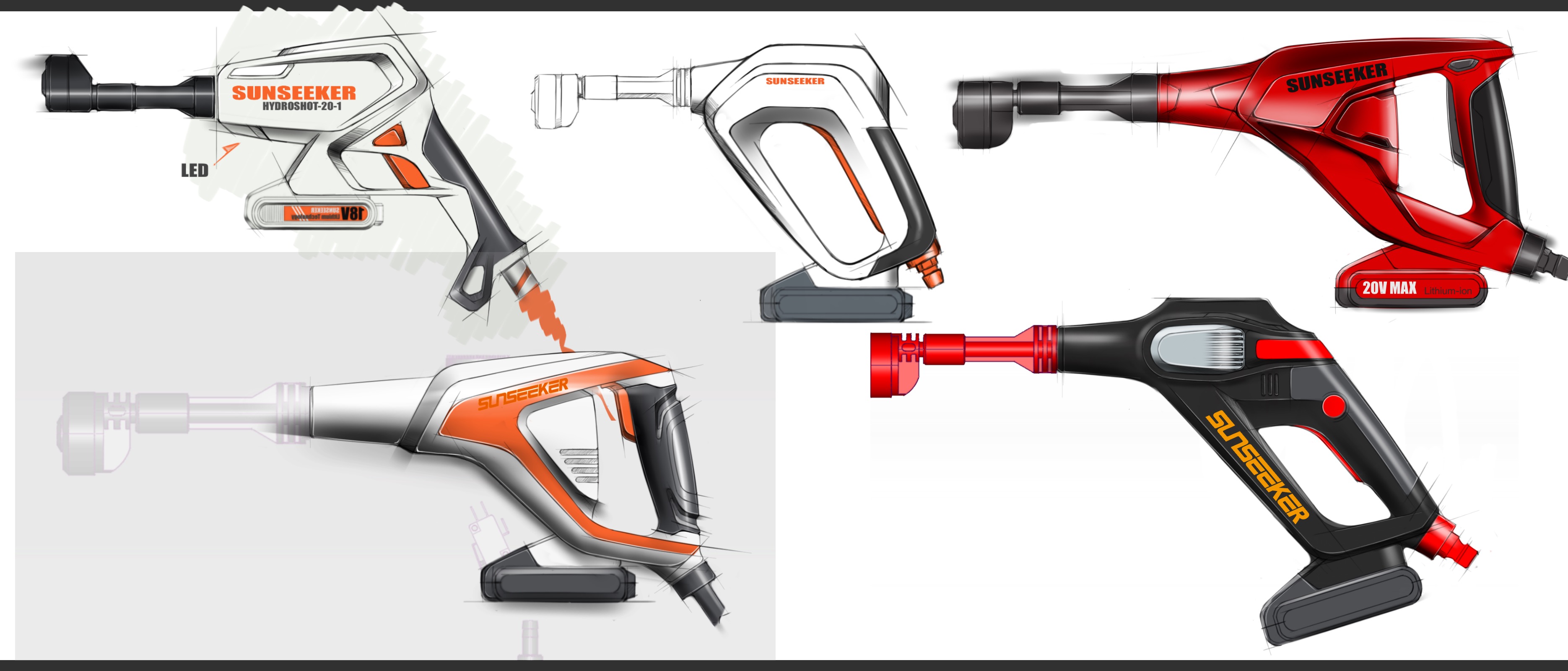 Garden Tools Industrial Design Appearance Design Water Gun，