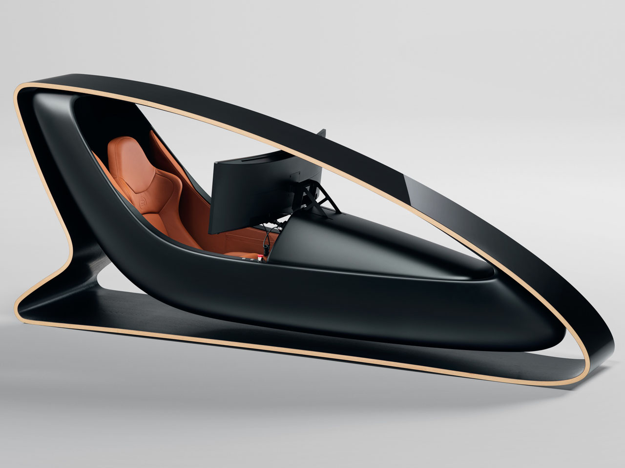 Curved screen，Connolly，steam bending wood，Racing Training Artifact，Vaughtons，