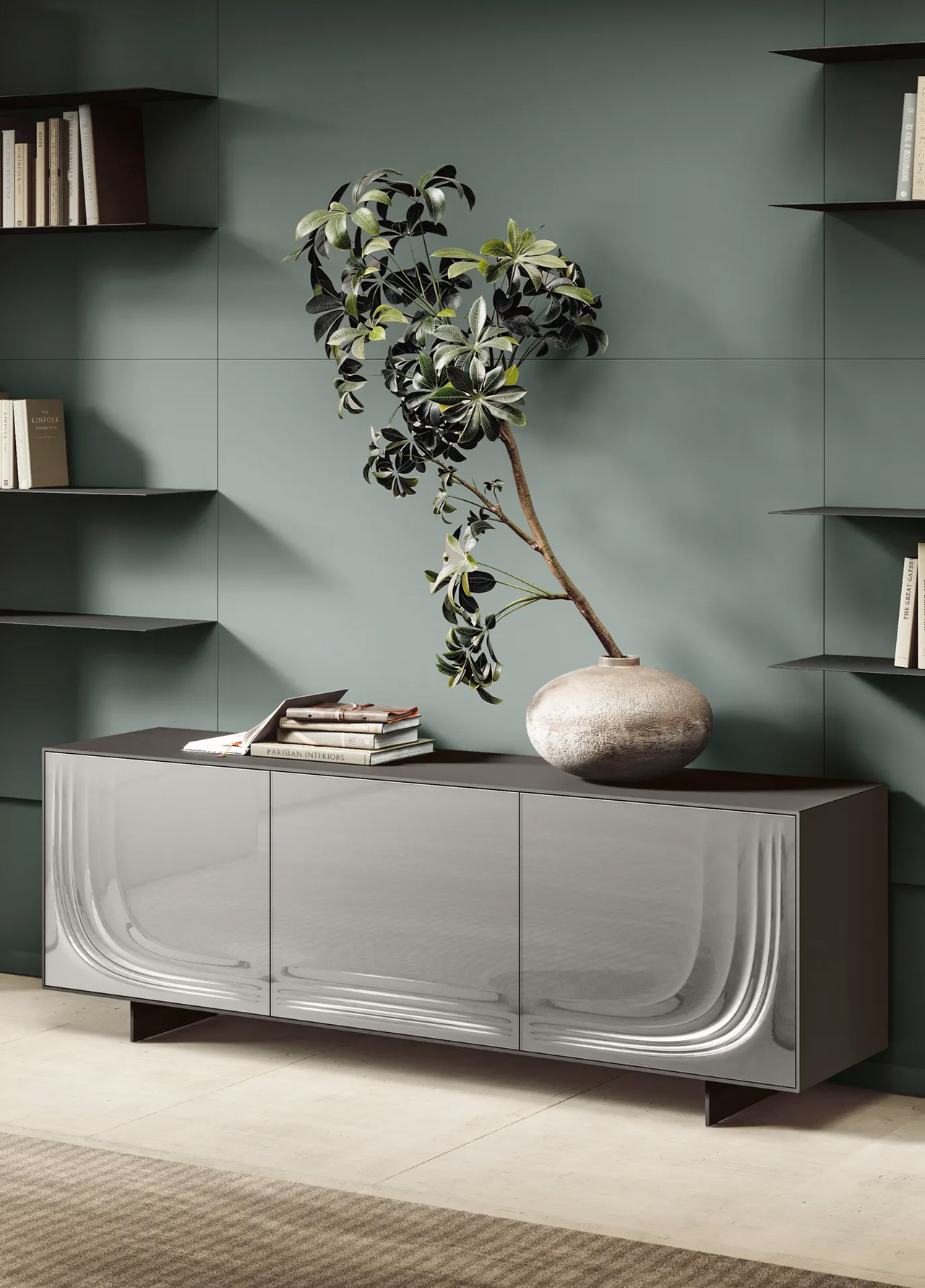 Onda Kitchen Series，Milan Design Week 2025，Customizable island platform，fluid geometry，building furniture，