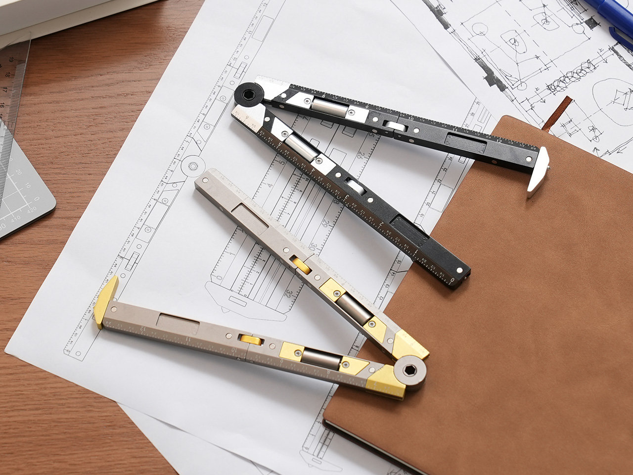 OMNI-R，12 in 1，EDC Ruler，detachable alloy，