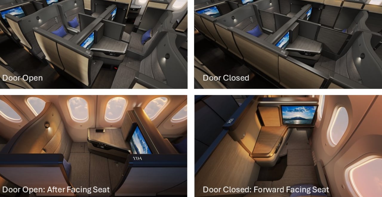 business class in sofa style，reclined seat，The Room FX，Electric leg rest，Longitudinal space，