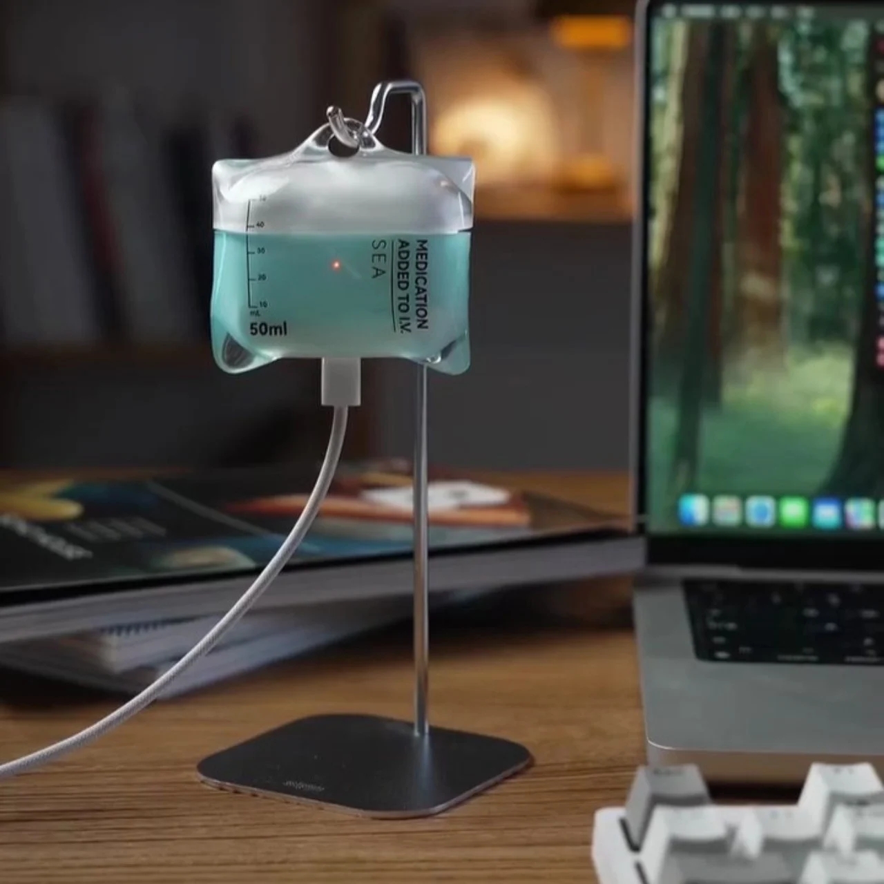 Infusion bag, ear shell，liquid vision，airpods，Funny design，