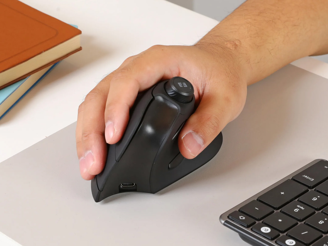 Vertical Ergonomics，Mute/mechanical dual mode，mouse，Seenda MOU-302，57 ° vertical grip，