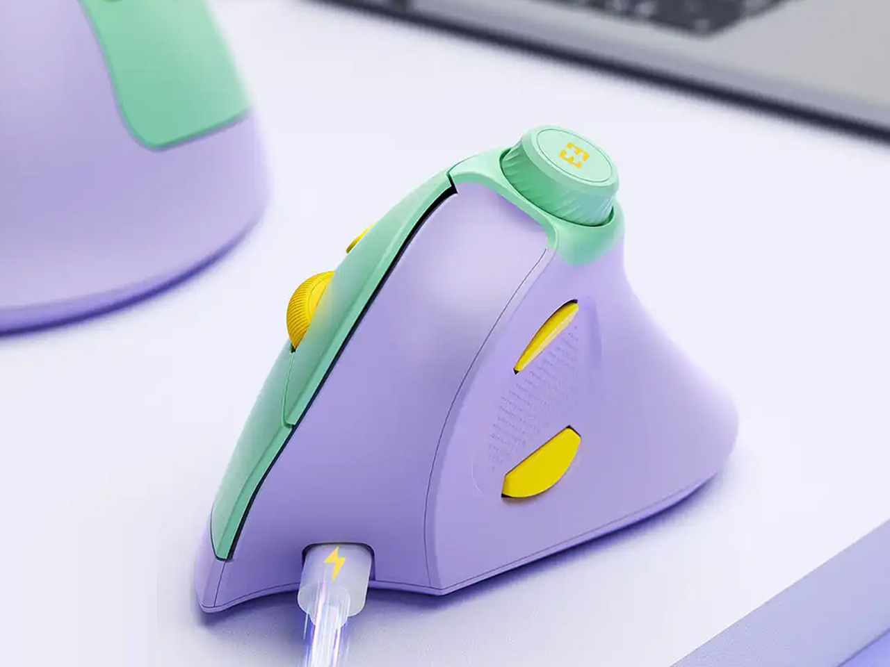 Vertical Ergonomics，Mute/mechanical dual mode，mouse，Seenda MOU-302，57 ° vertical grip，