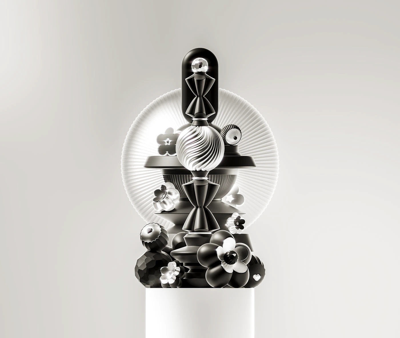 illustration，3D art，advertisement，Digital Bloom，