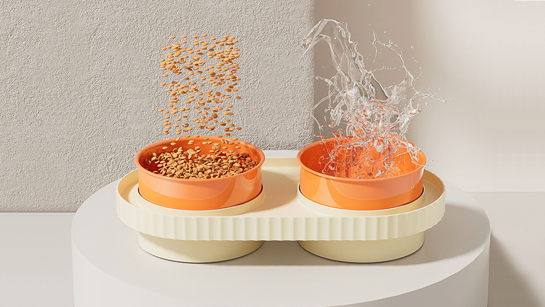 Product appearance design，Product structure design，industrial design，Pet products design，Pet Bowl Design，Pet double bowl，Product rendering，product design，