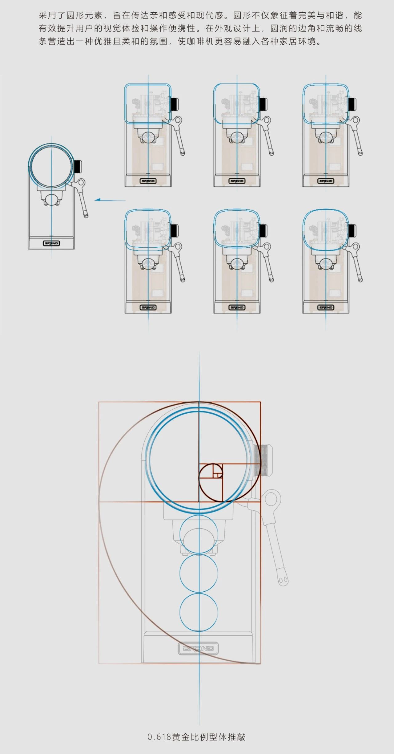 0.618 Golden Ratio，circular affinity design，Platform Extension，serialized development，home integration aesthetics，Efficient design process，The New Proposition of Smart Life，Strict quality control standards，