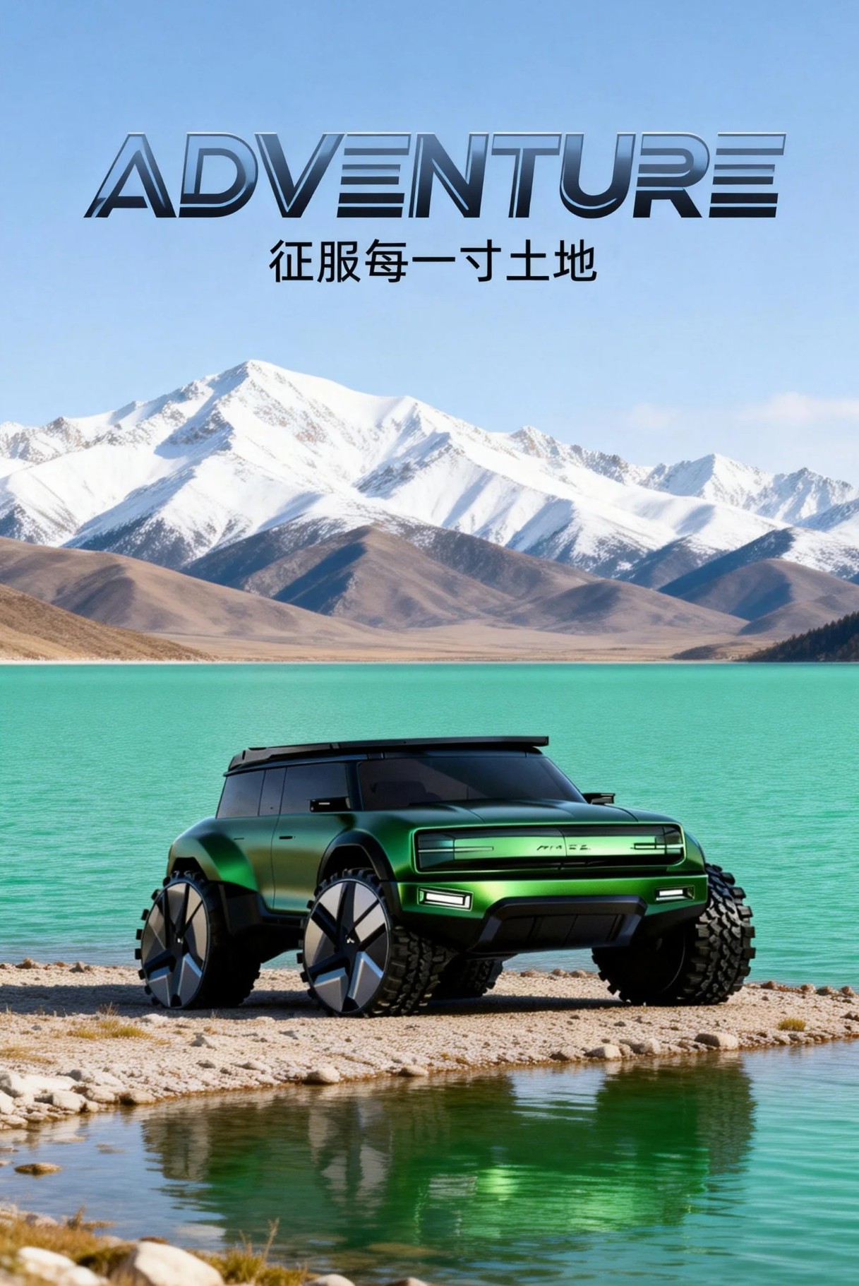 Hand drawn car，Hand drawn industrial design，AIGC，Off-road vehicle，Vehicle hand drawing，Hand drawn rendering of automobile，