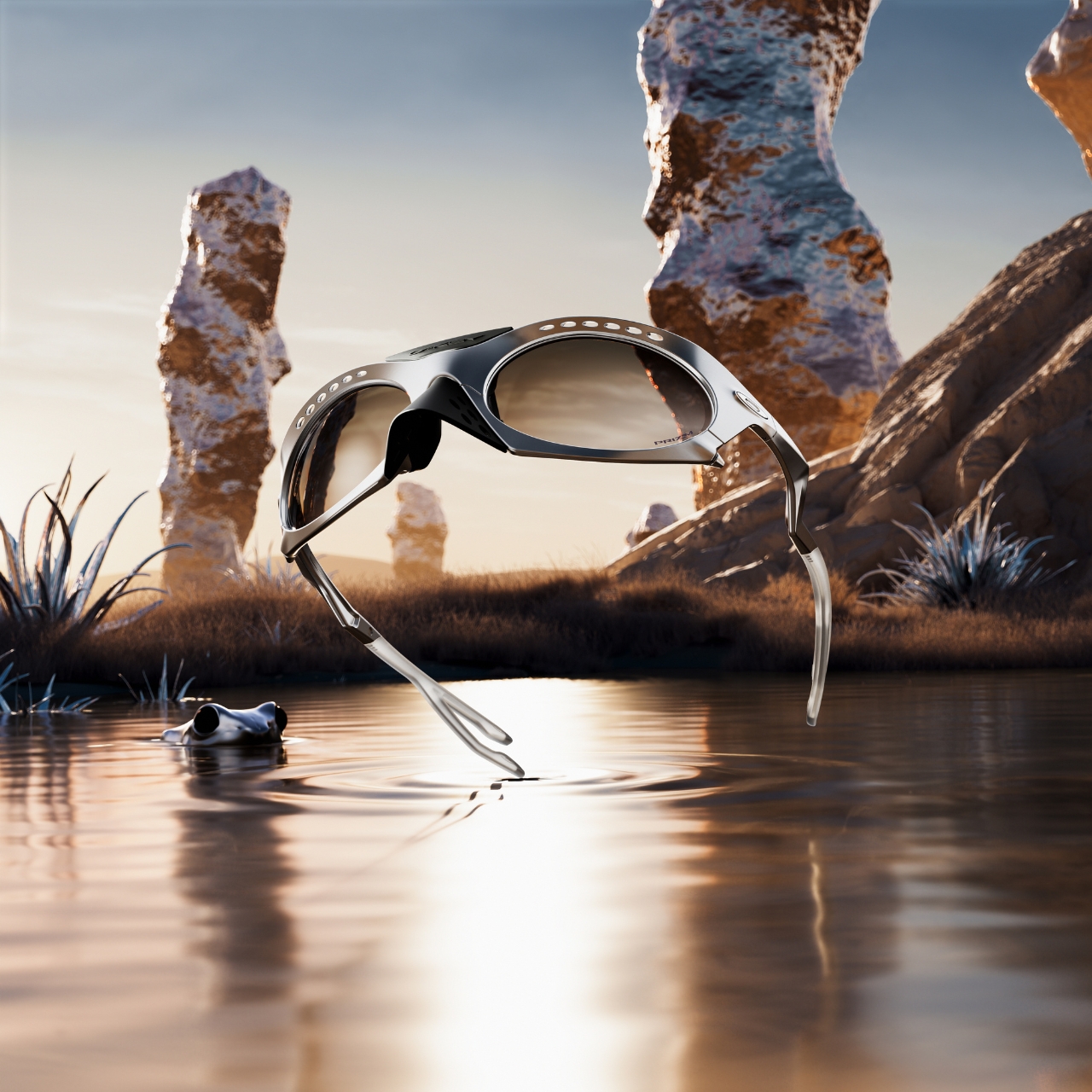 Sunglasses，Prizm，Titanium metal，Light weight and high strength，