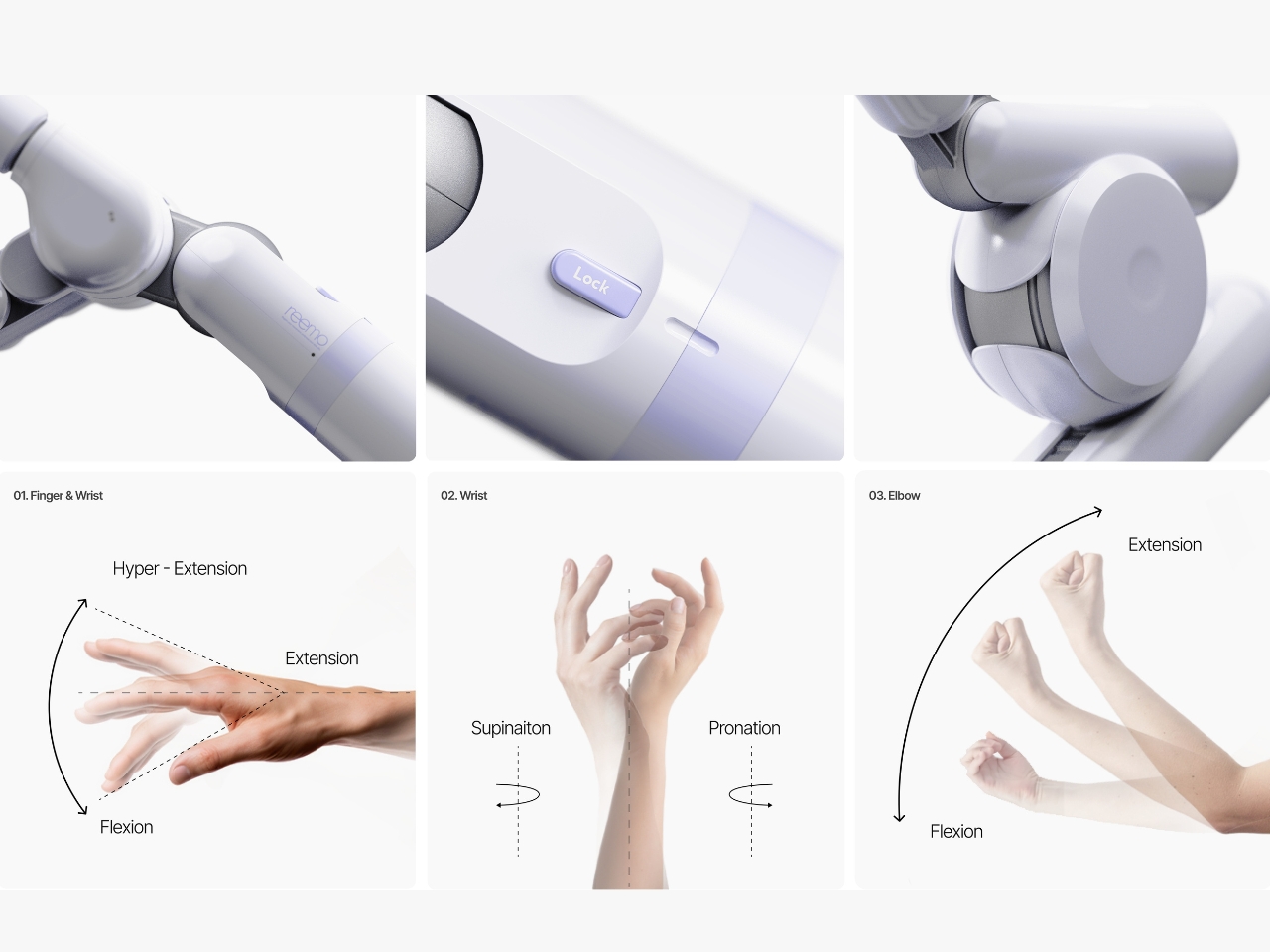 Reemo，Rehabilitation mechanical arm，Pressure sensor，Assistant Mode，rehabilitation training，
