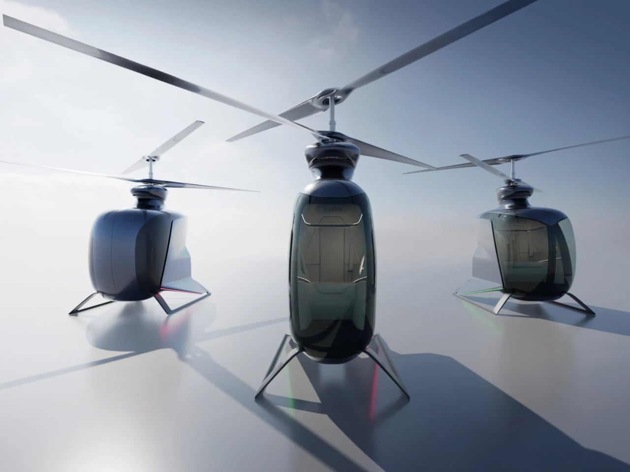 coaxial twin rotor，FlyNow eCopter，aircraft，Electric，