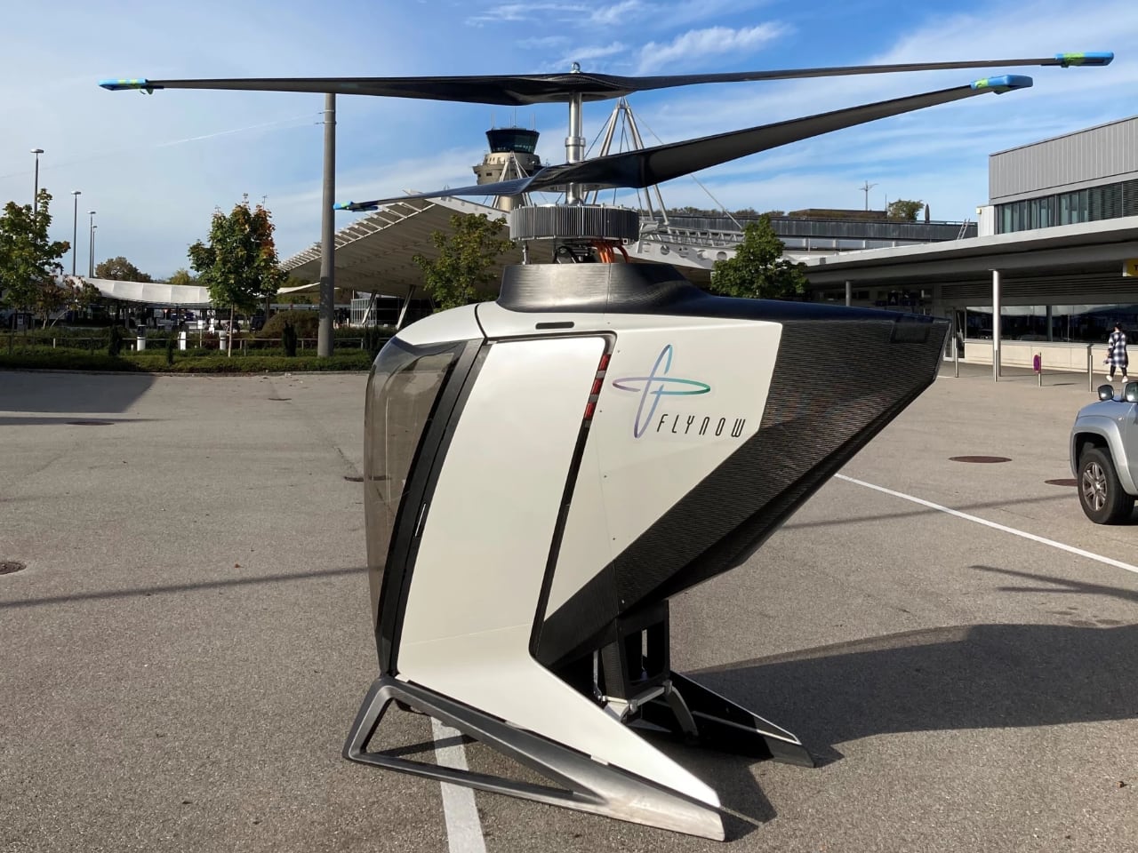 coaxial twin rotor，FlyNow eCopter，aircraft，Electric，