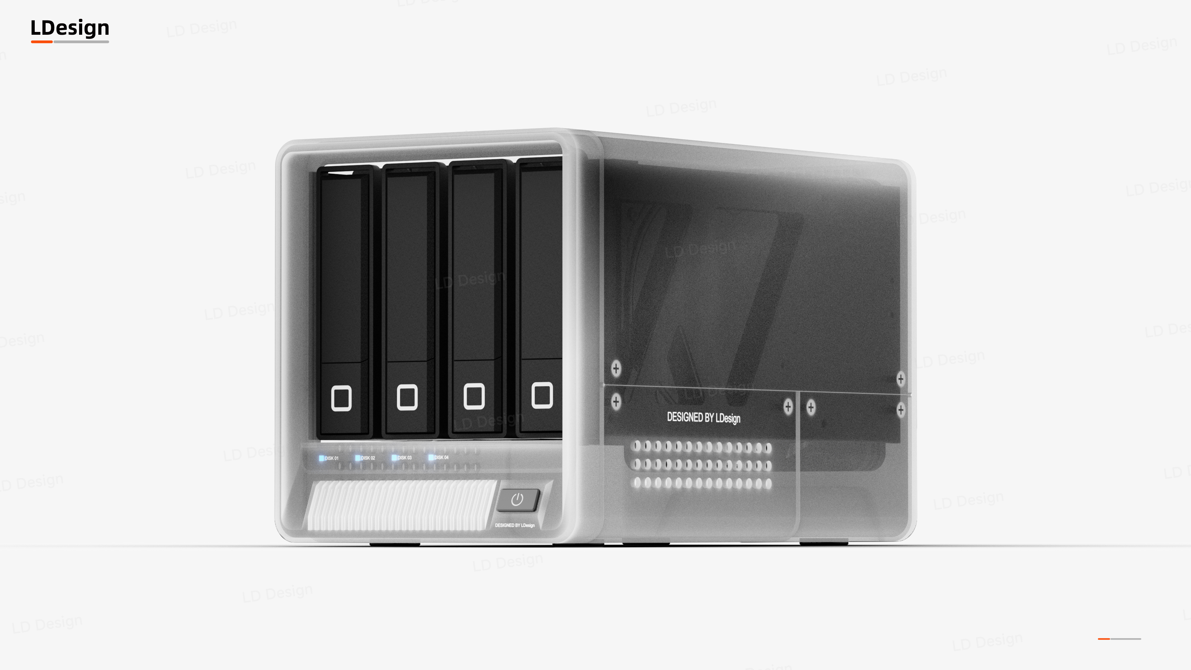 Hard drive cabinet，Appearance design，product design，industrial design，NAS Hard Disk Enclosure，original，High Wind Know，