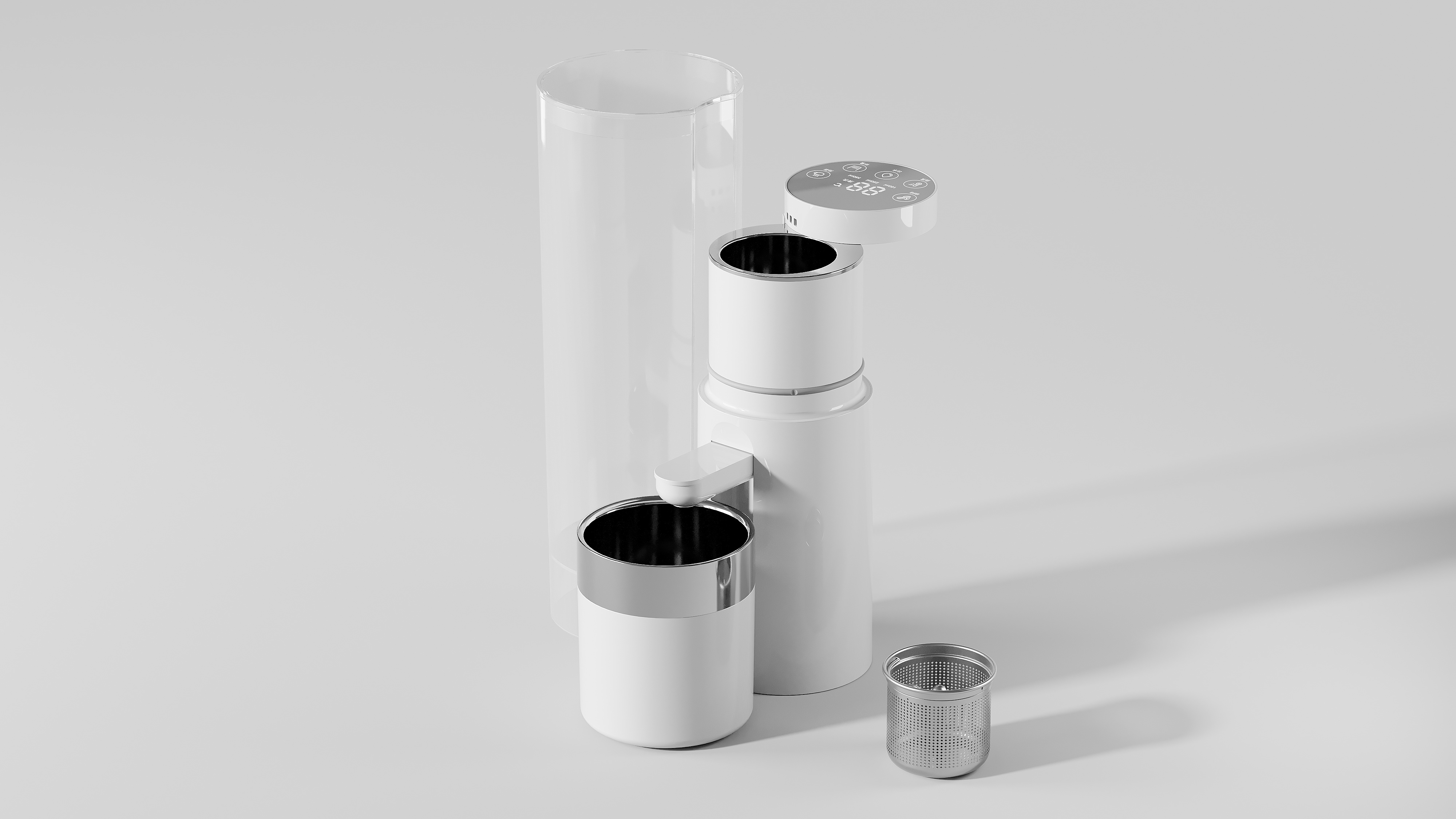 industrial design，Structural design，Coffee machine，Intelligent tea making machine，Portable，portable water machine，