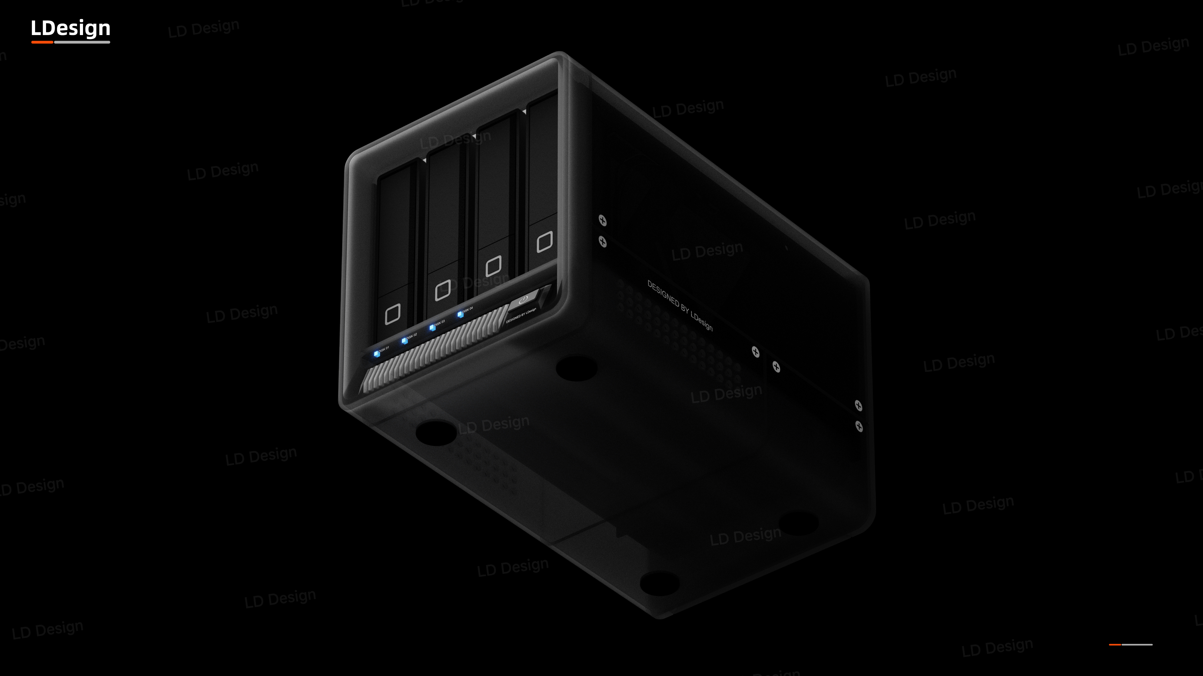 Hard drive cabinet，Appearance design，product design，industrial design，NAS Hard Disk Enclosure，original，High Wind Know，