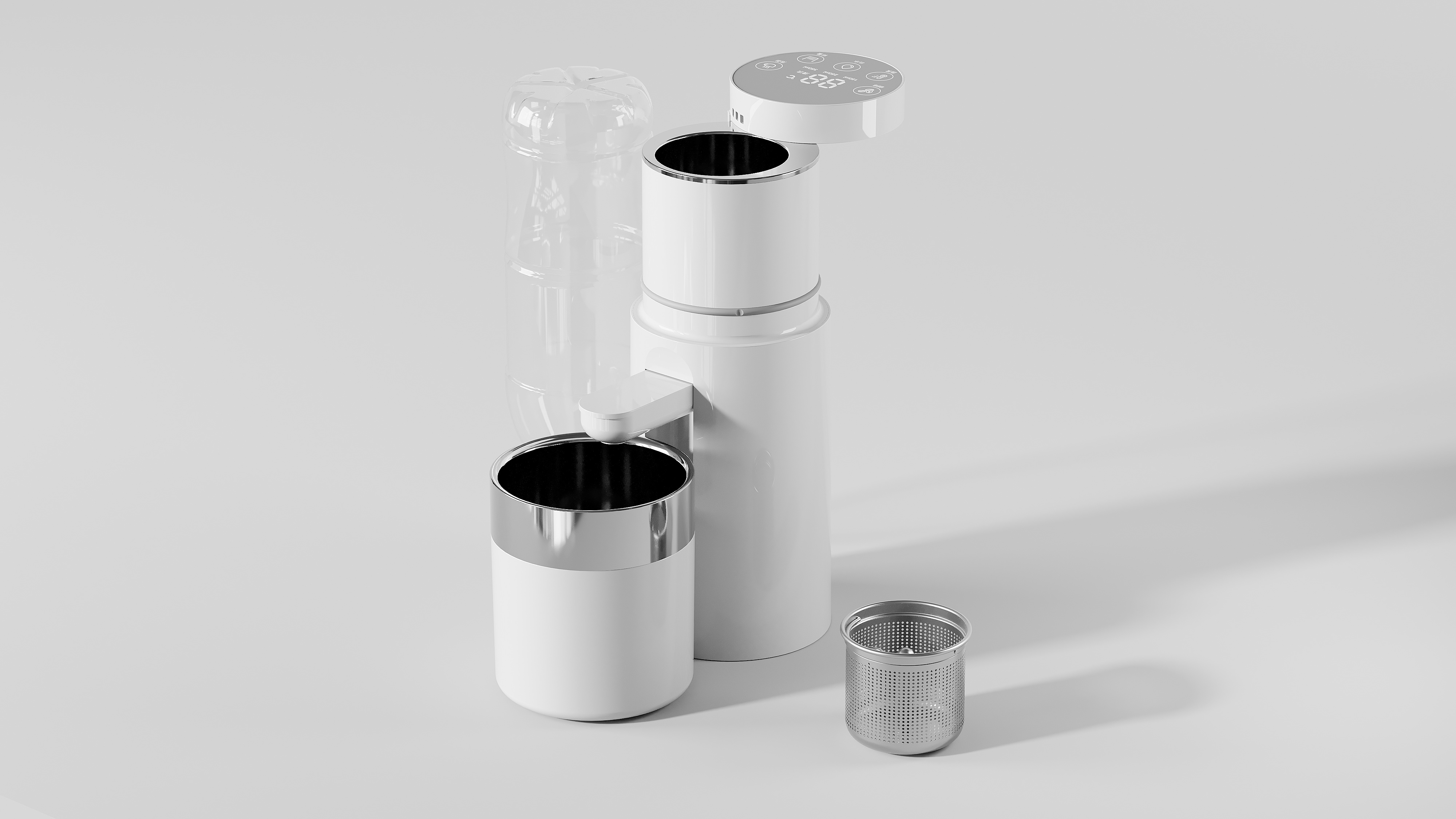 industrial design，Structural design，Coffee machine，Intelligent tea making machine，Portable，portable water machine，