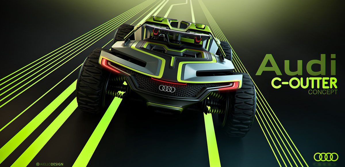 conceptual design，automobile，Audi C-OUTTER，
