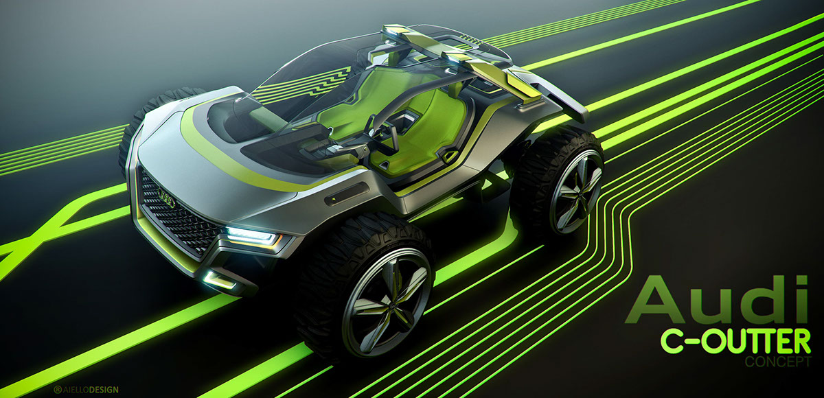 conceptual design，automobile，Audi C-OUTTER，