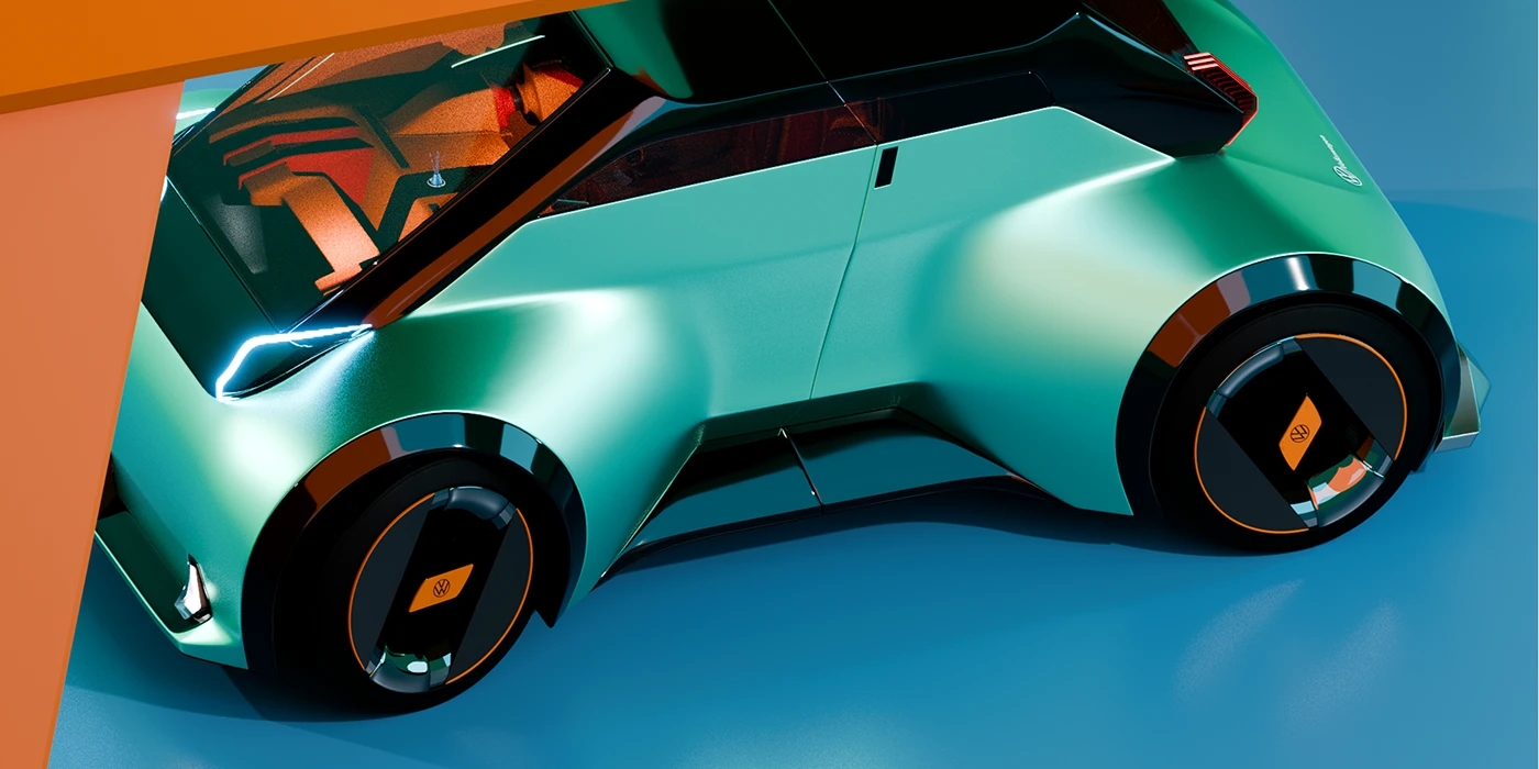 vehicle，automobile，Hand drawn，VW ID. GLYDE，