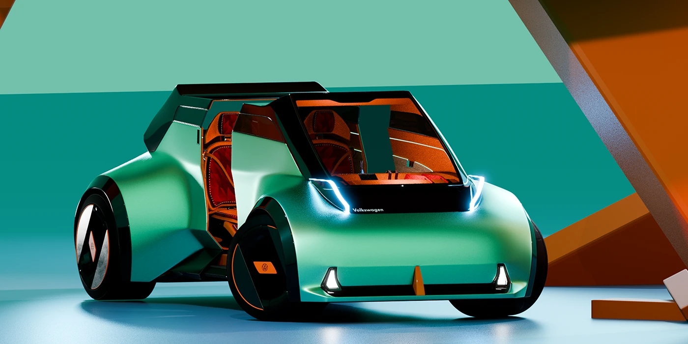 vehicle，automobile，Hand drawn，VW ID. GLYDE，