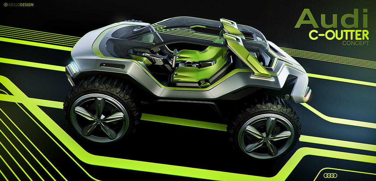 conceptual design，automobile，Audi C-OUTTER，
