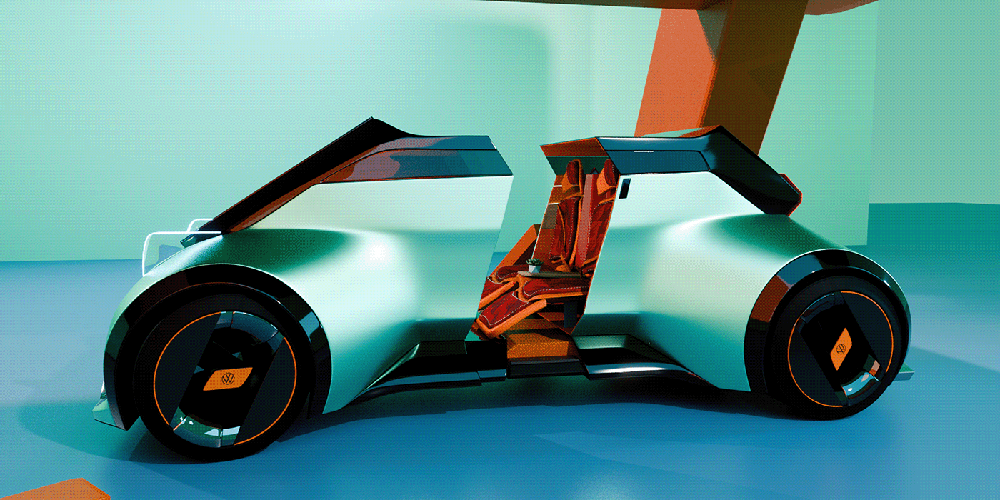 vehicle，automobile，Hand drawn，VW ID. GLYDE，