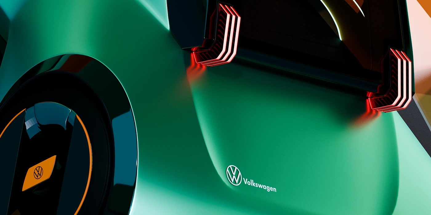 vehicle，automobile，Hand drawn，VW ID. GLYDE，