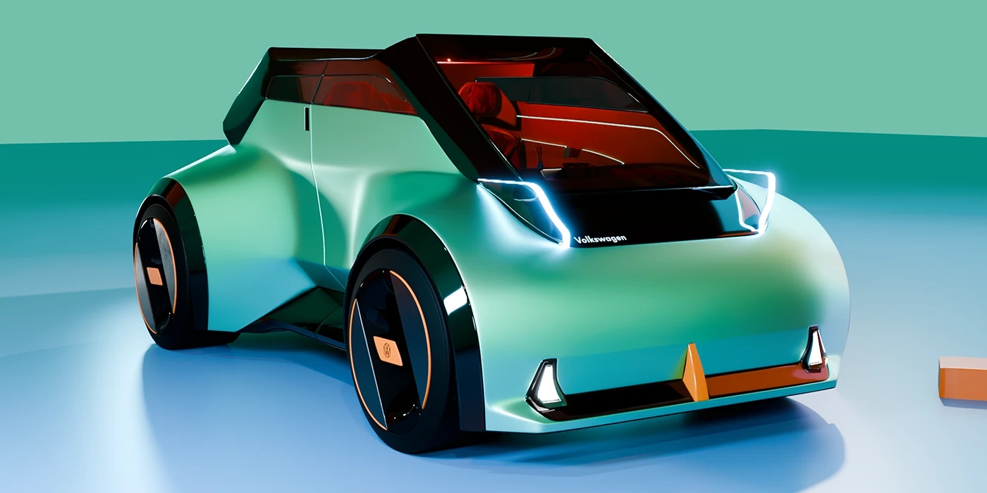 vehicle，automobile，Hand drawn，VW ID. GLYDE，