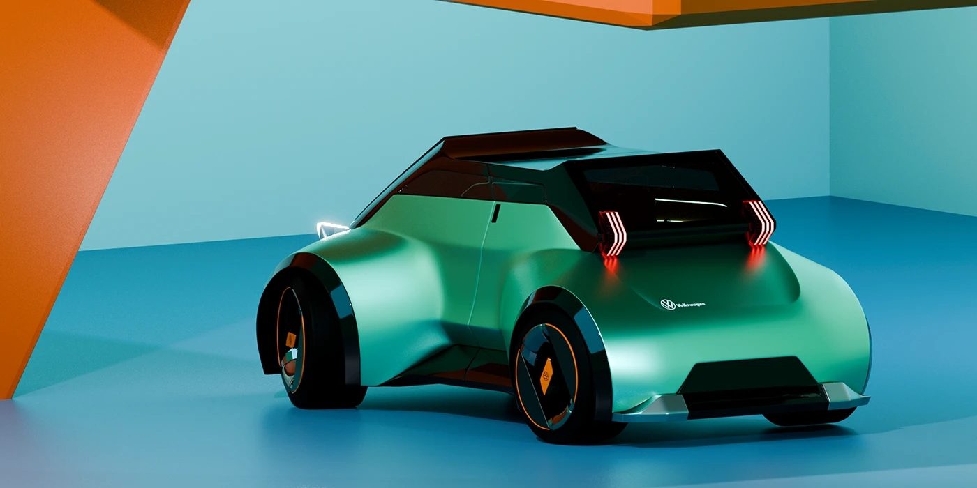 vehicle，automobile，Hand drawn，VW ID. GLYDE，