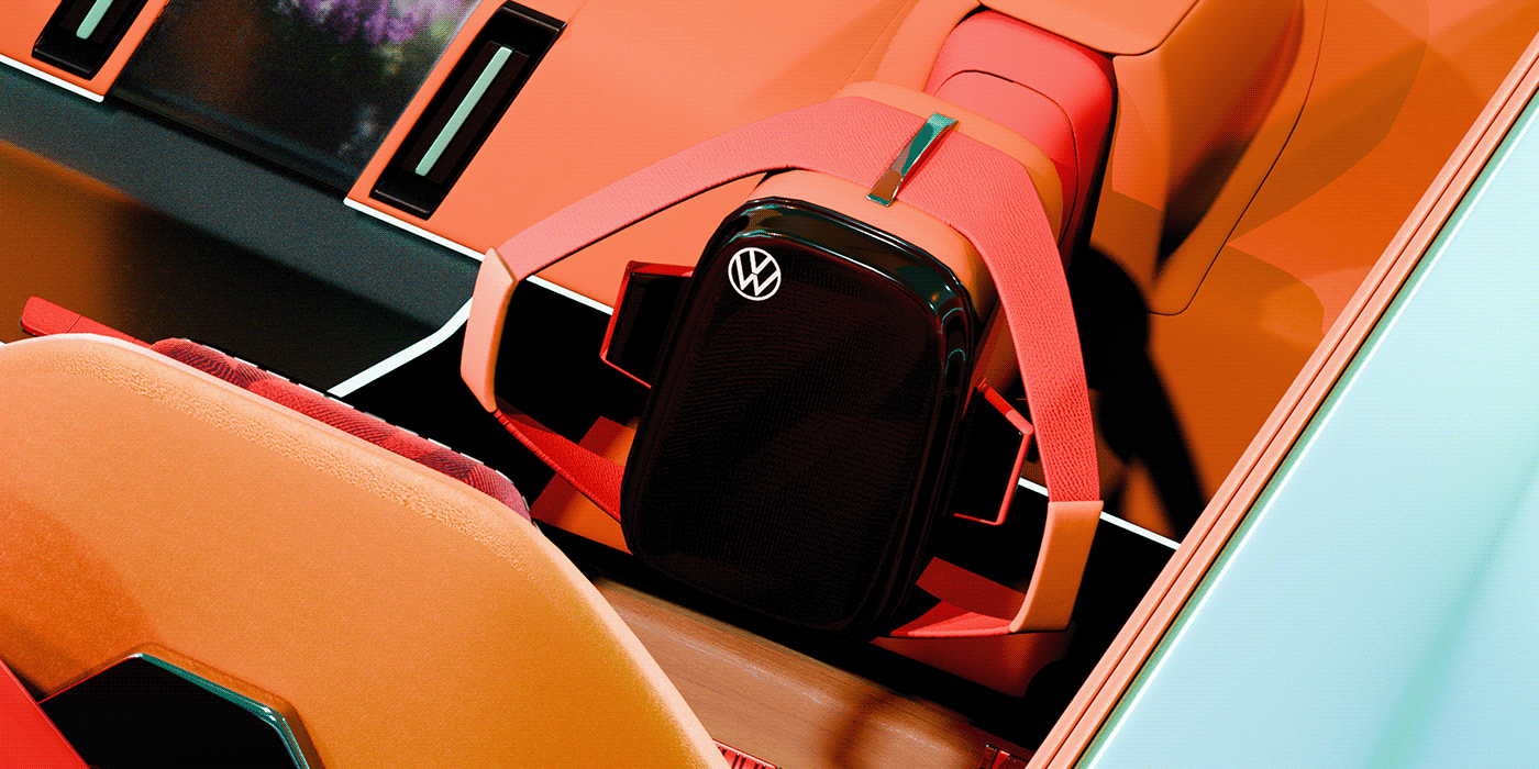 vehicle，automobile，Hand drawn，VW ID. GLYDE，