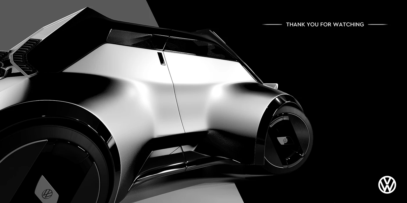 vehicle，automobile，Hand drawn，VW ID. GLYDE，