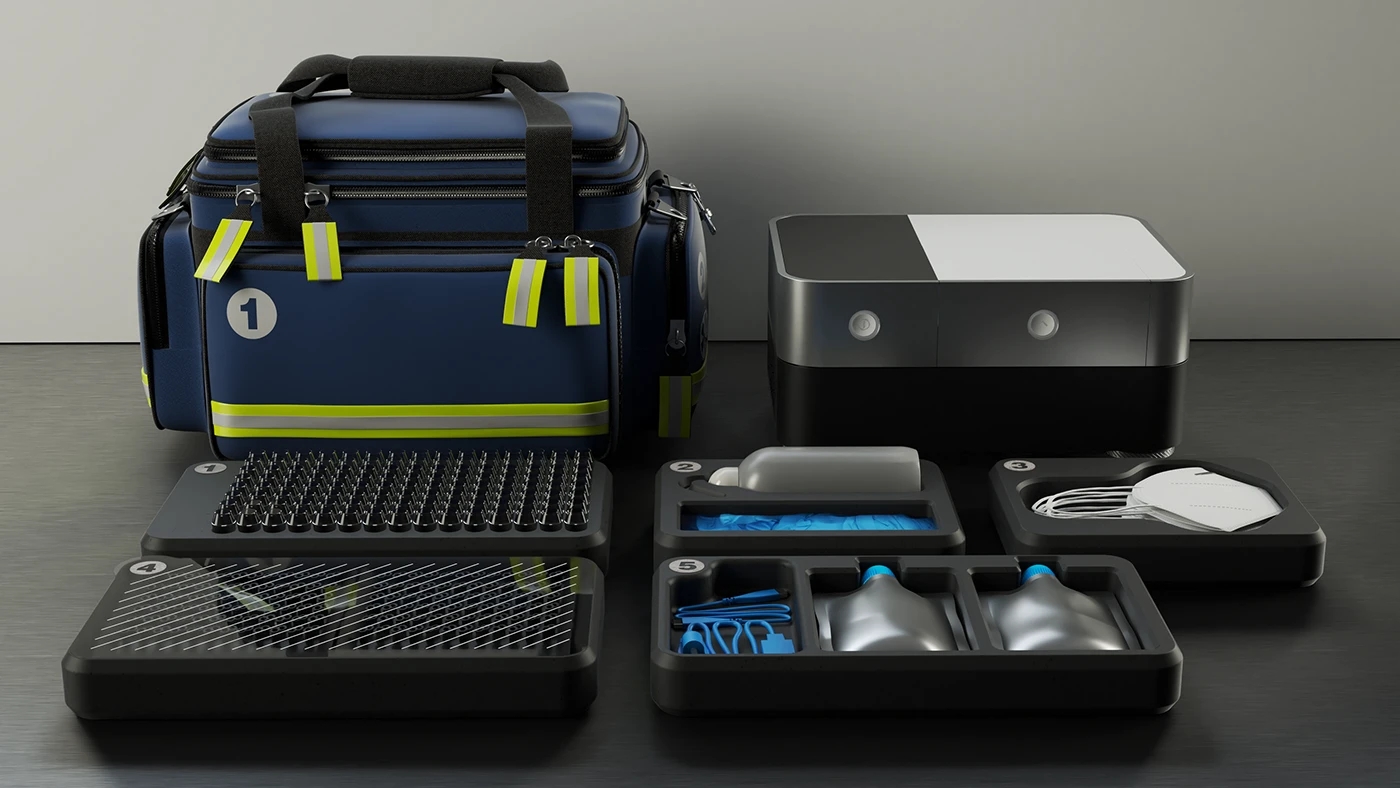 Medical tools，Medical equipment，COVID-19 detection tools，Interaction design，