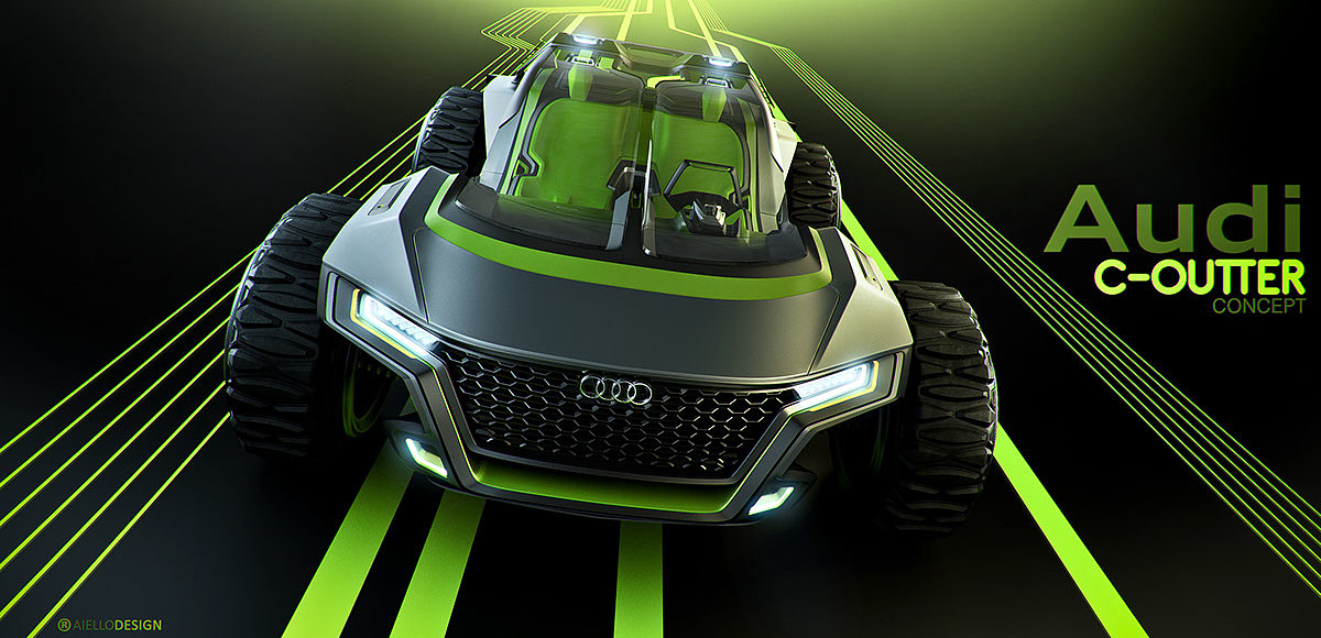 conceptual design，automobile，Audi C-OUTTER，