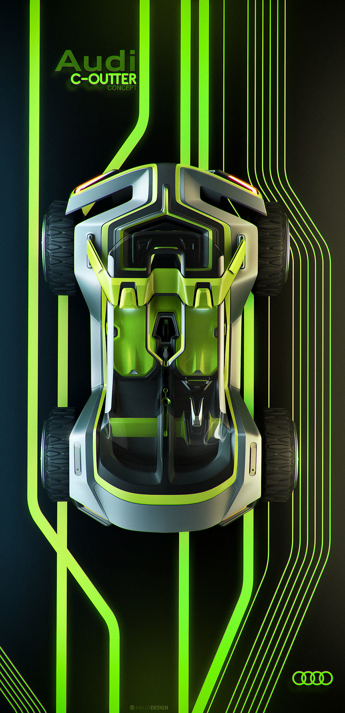 conceptual design，automobile，Audi C-OUTTER，