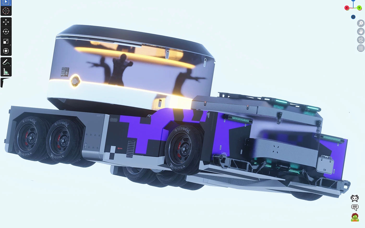 vehicle，automobile，3D modeling，Zombie Patrol，