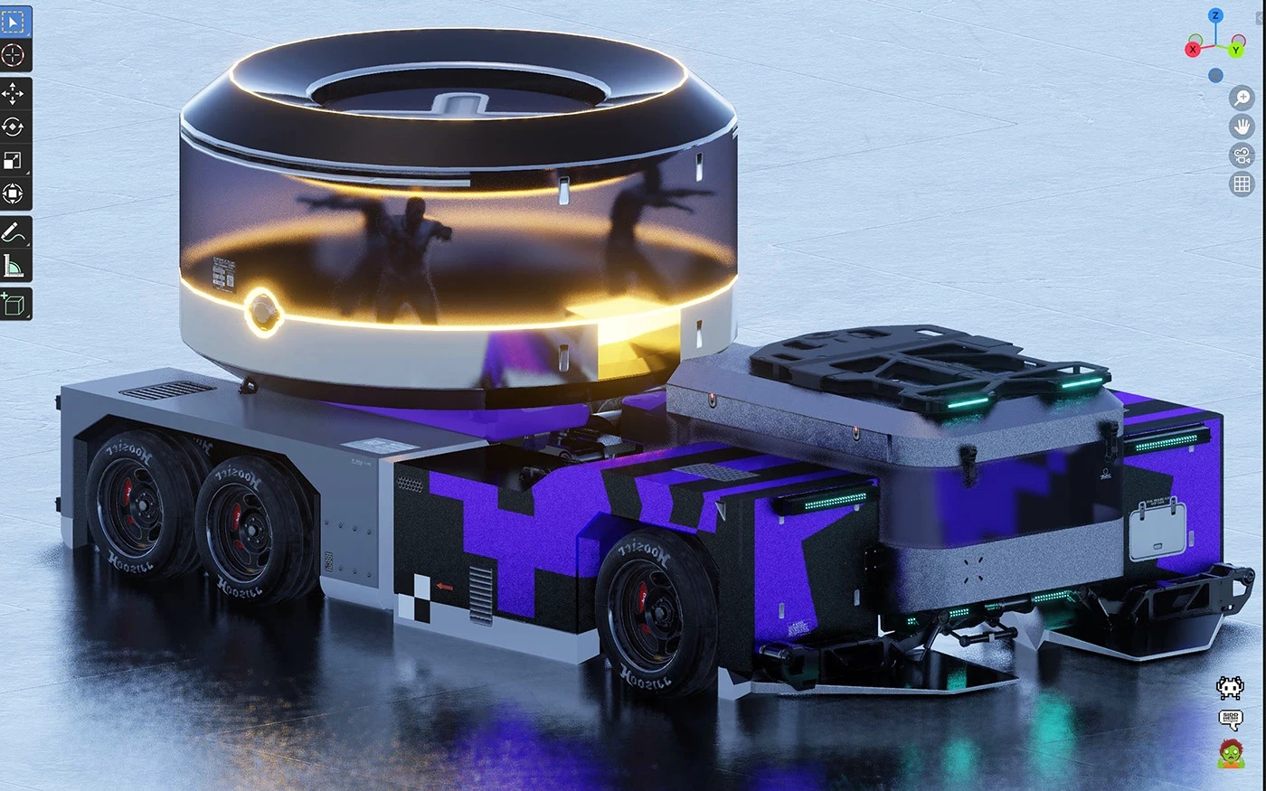 vehicle，automobile，3D modeling，Zombie Patrol，