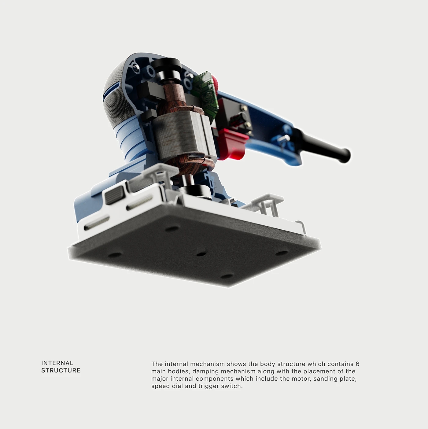 HS01VR，Sander，tool，industrial design，