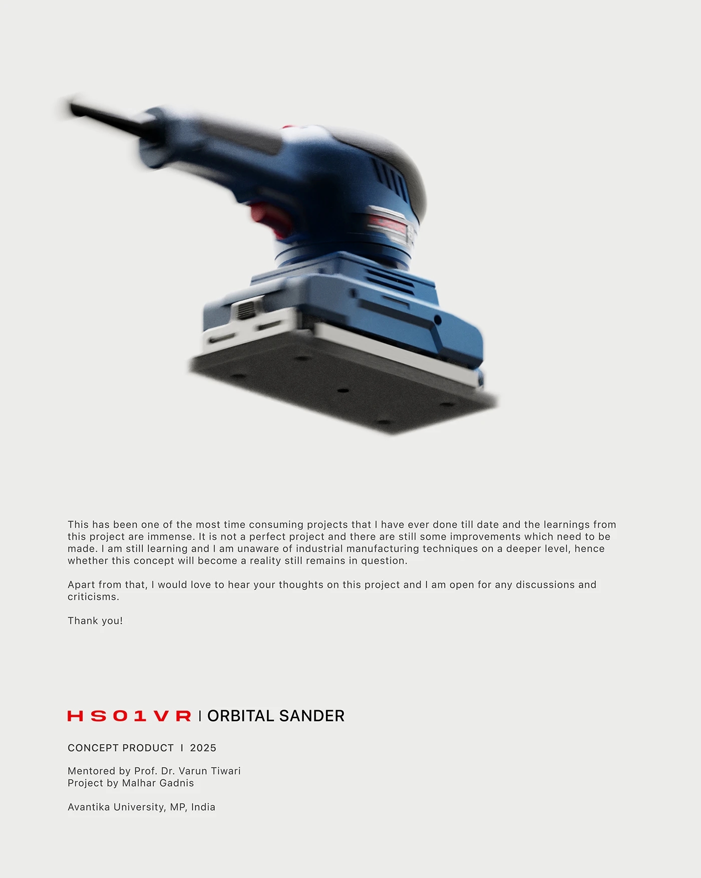 HS01VR，Sander，tool，industrial design，