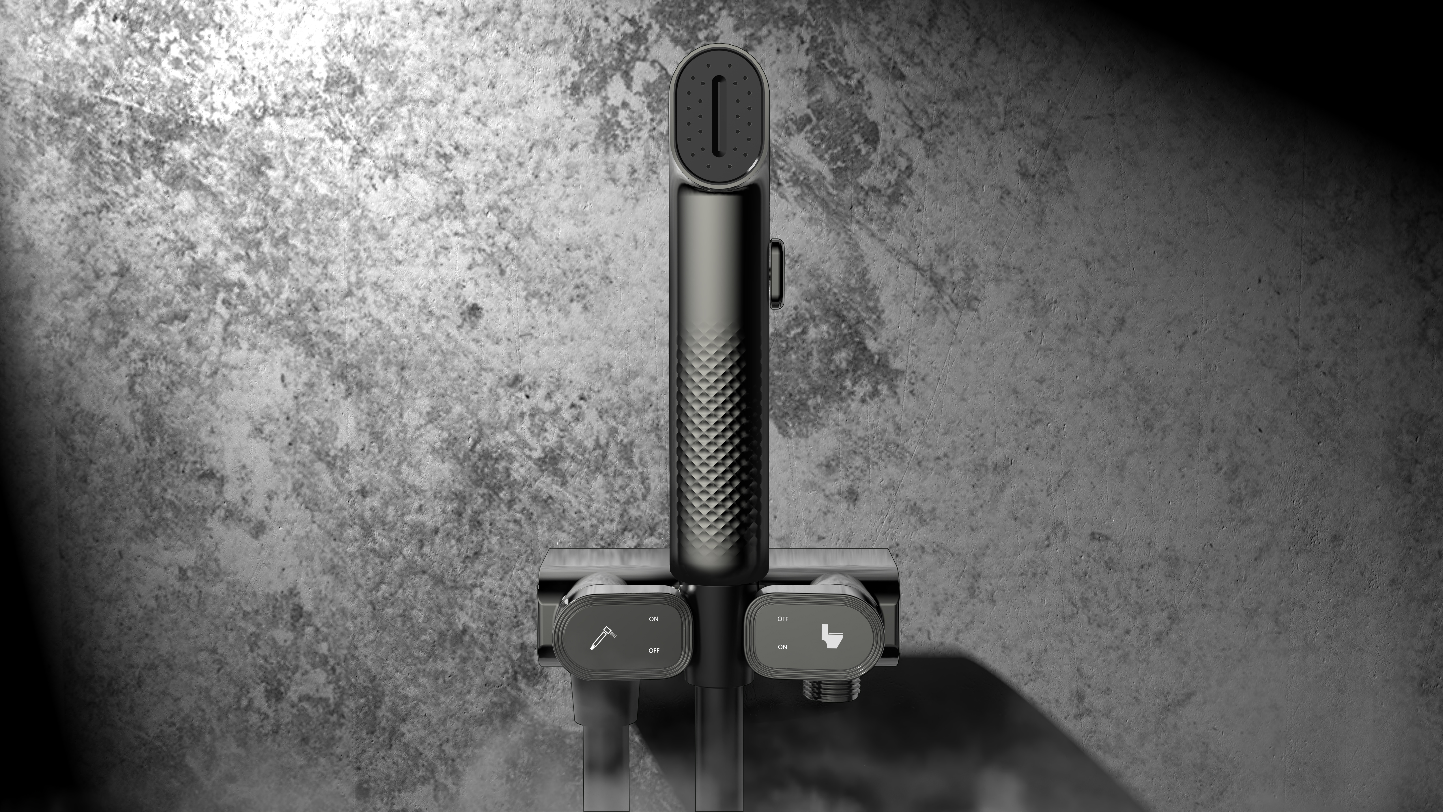 Spray gun，Angle valve，Appearance design，product design，Minimalist，