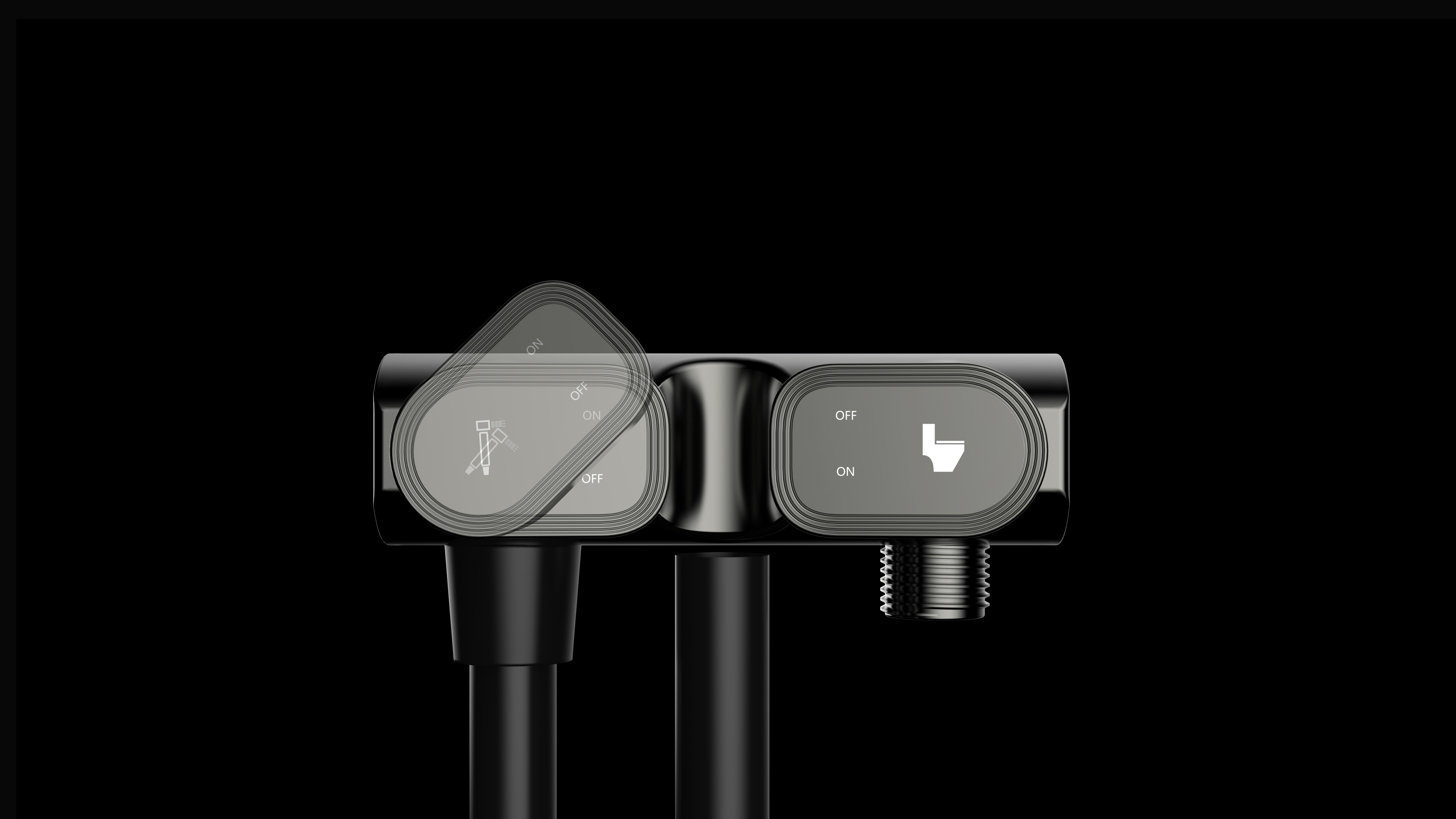 Spray gun，Angle valve，Appearance design，product design，Minimalist，