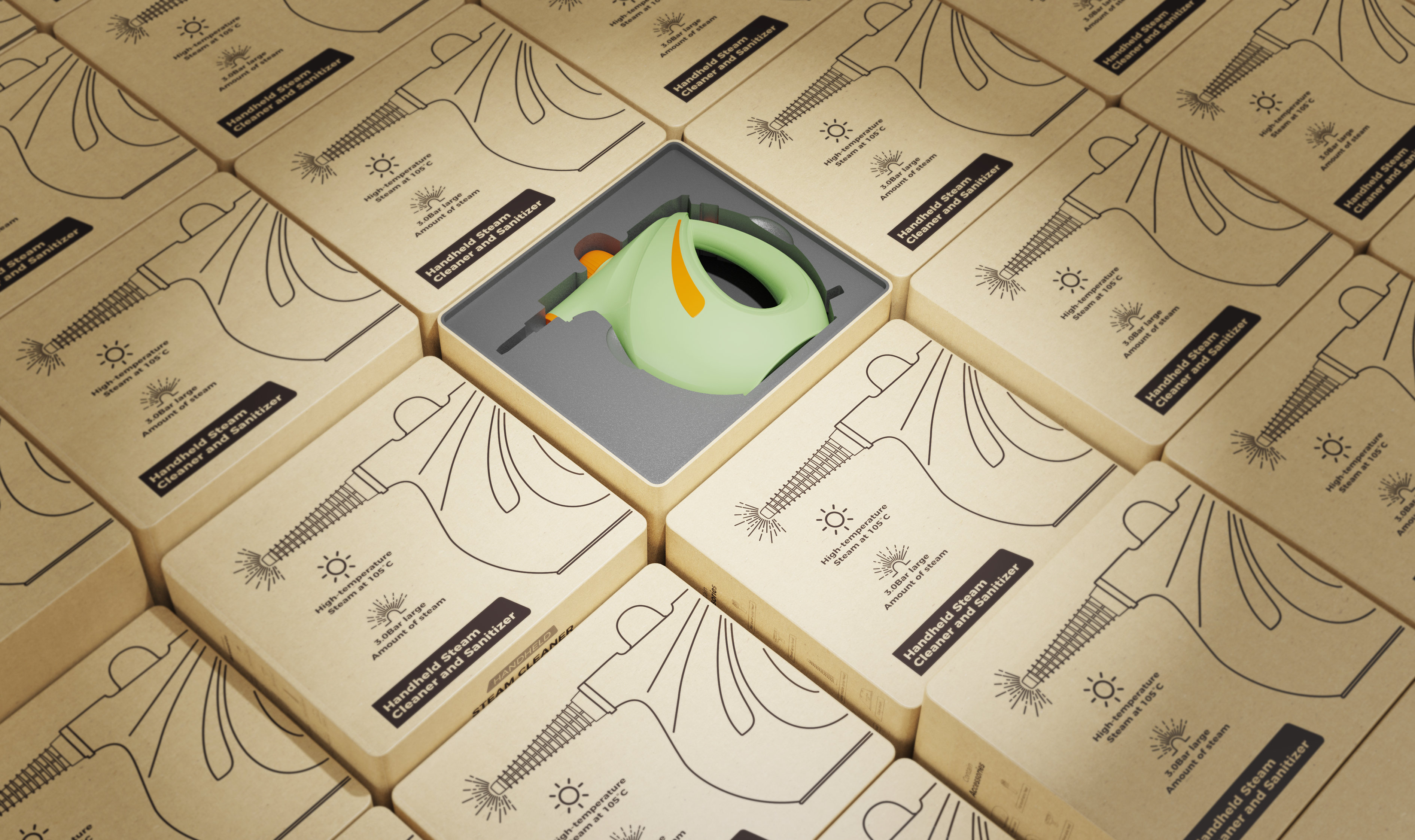 Household appliances，High temperature cleaning machine，Original design，