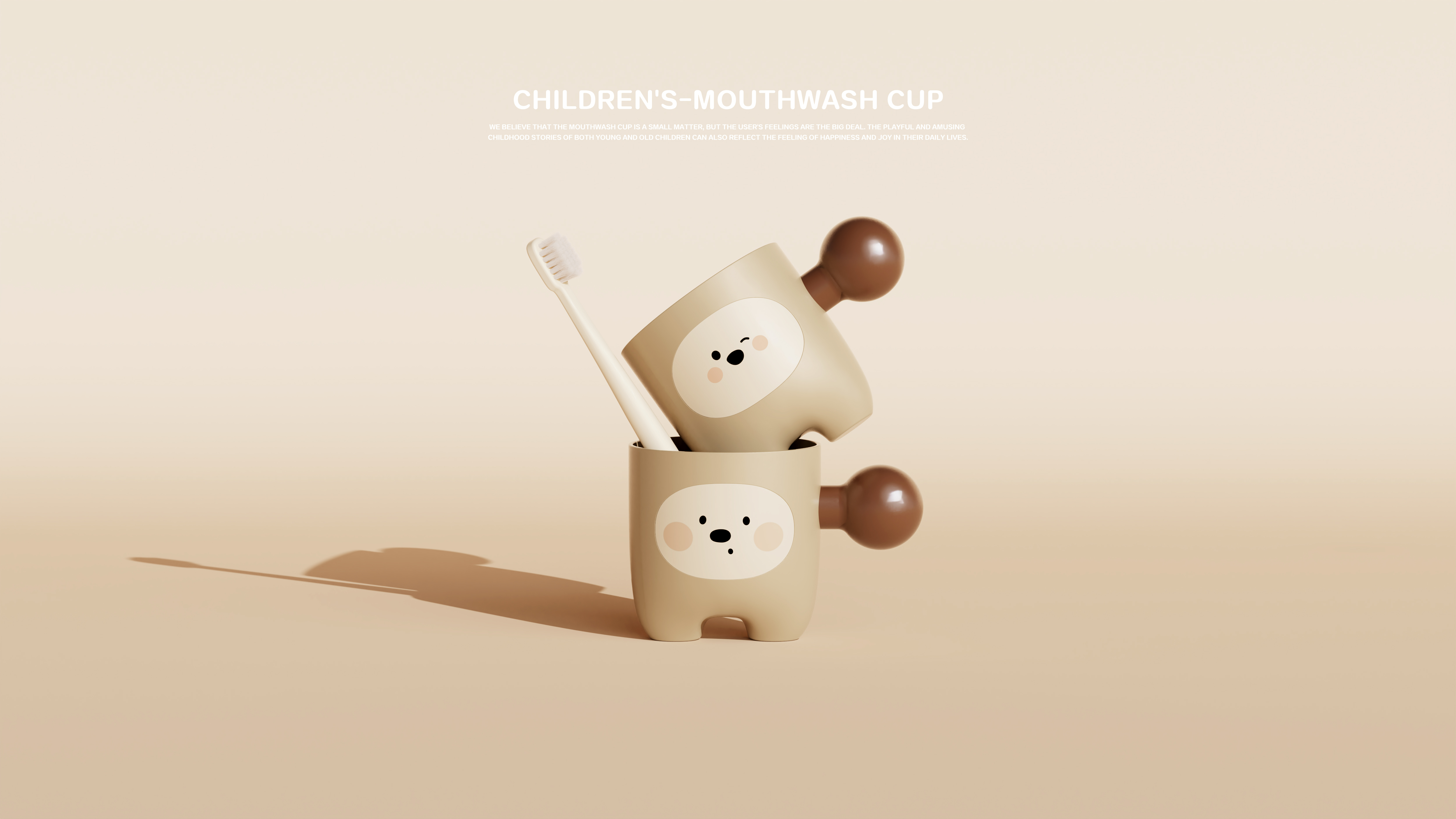 Gargle cup，glass，Chubby，Water cup，Wash and gargle，smiling face，Squint，