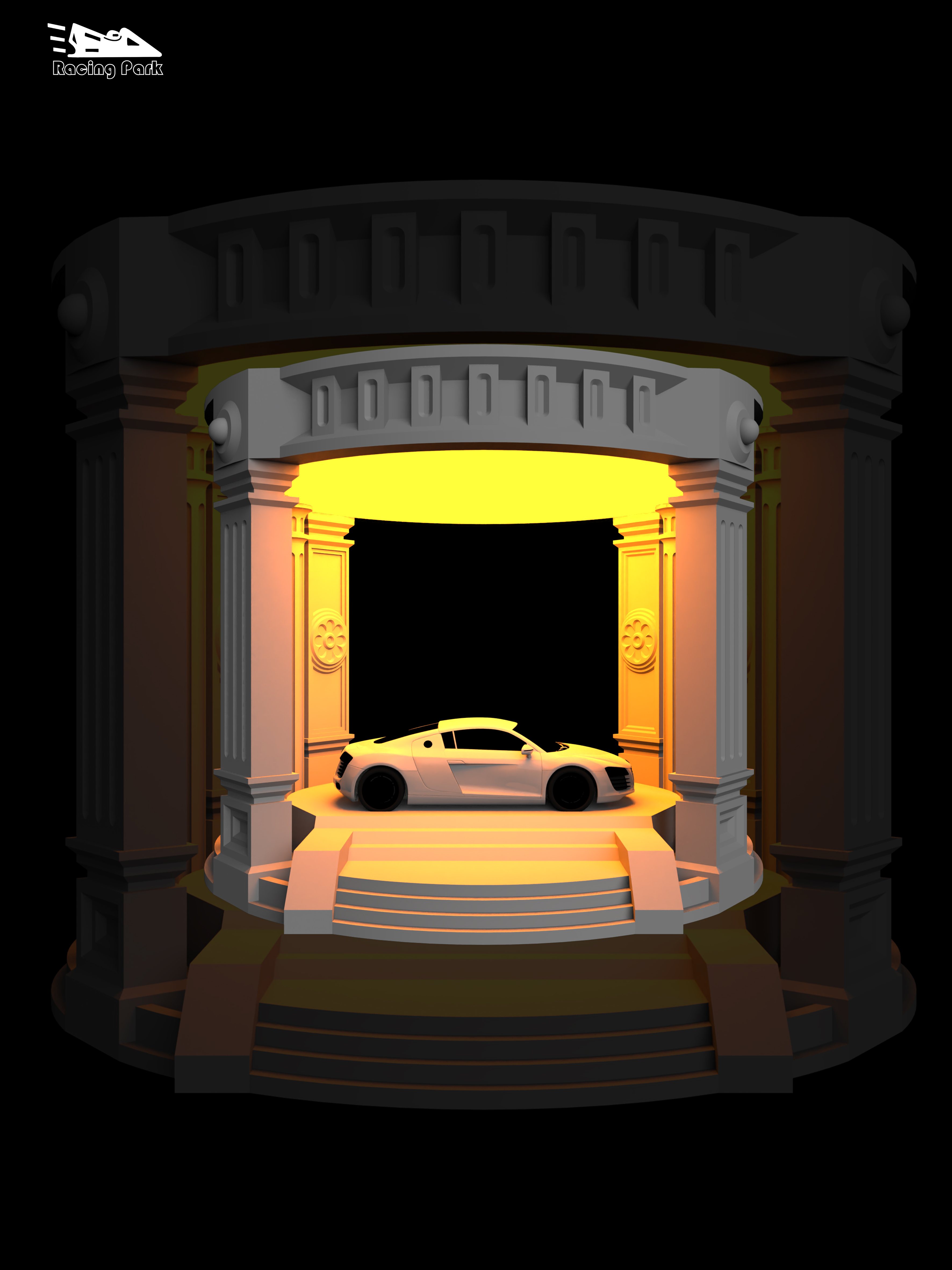 auto salon girls，Desktop model，