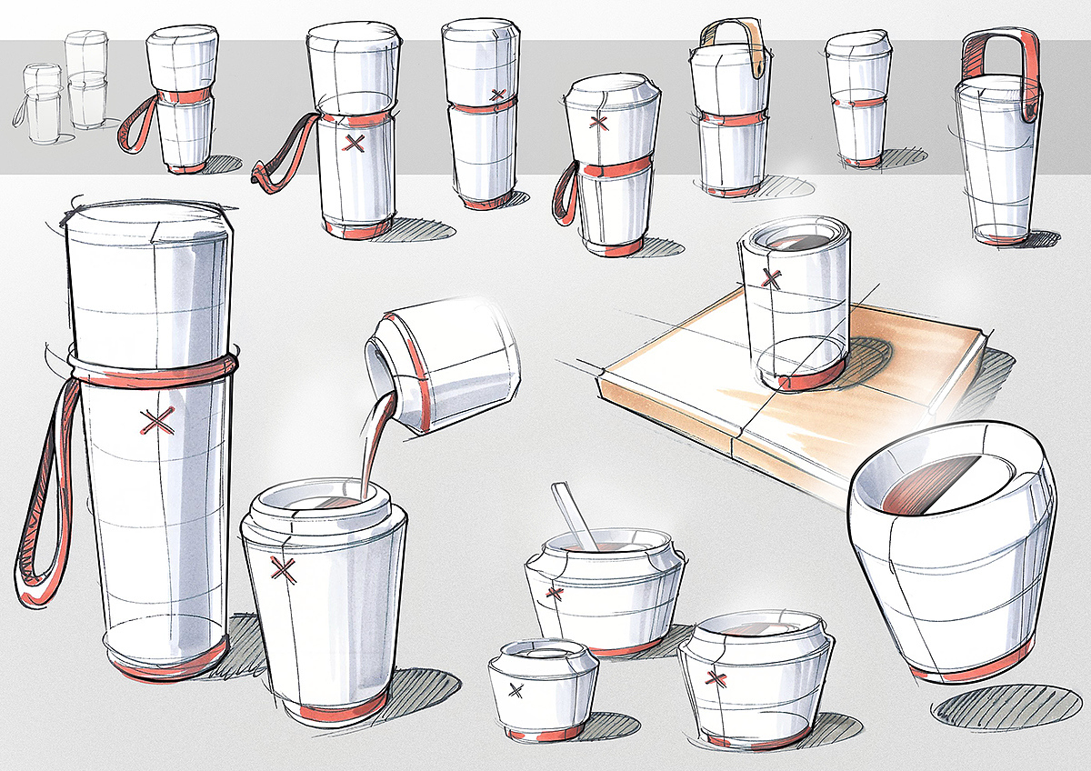industrial design，product，Hand drawn，Line，tool，