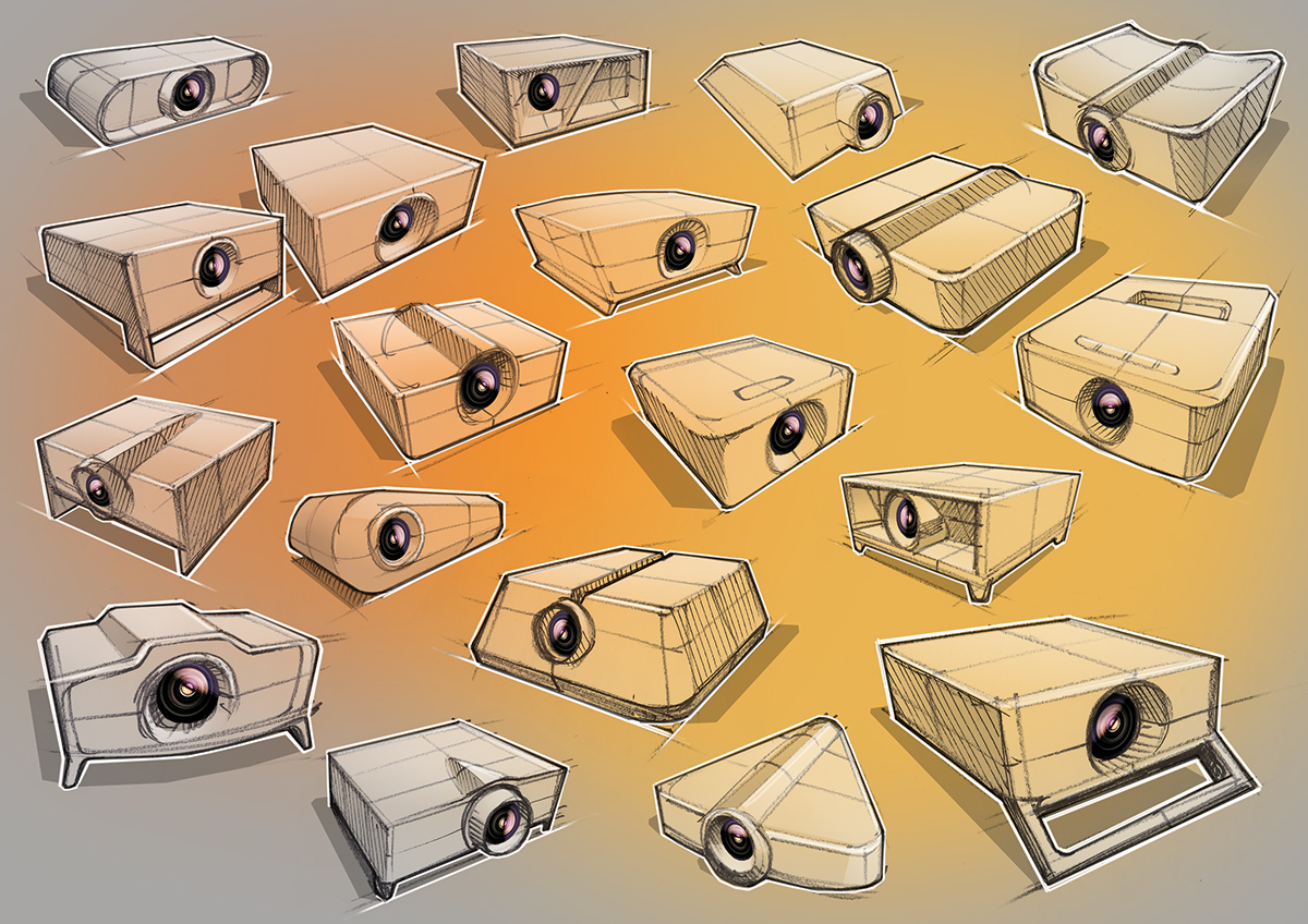 industrial design，product，Hand drawn，Line，tool，