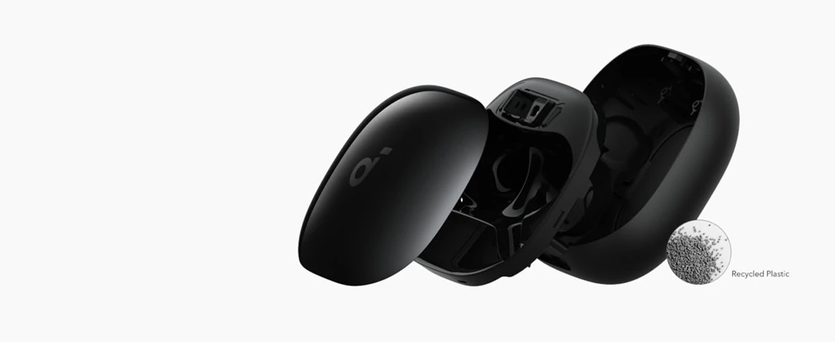 Liberty 4 Pro，Bluetooth headset，PCR recycled plastic，Carbon reduction and noise reduction，Environmental protection packaging，