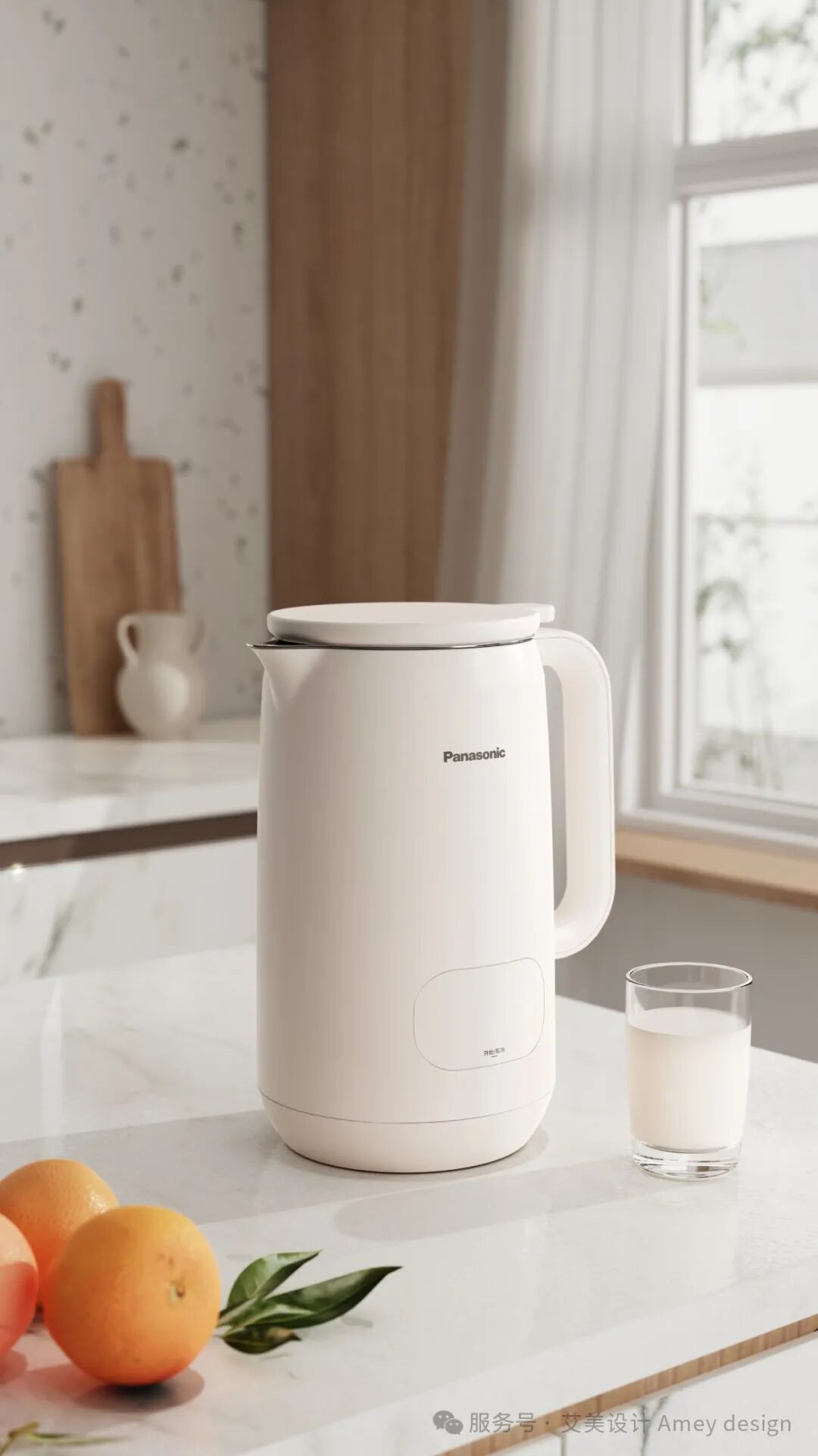 Panasonic intelligent soybean milk machine，harmonic design，Japanese Natural Aesthetics，Traditional stone grinding wisdom，Minimalist operation，Professional grinding，plain and elegant aesthetics，Healthy diet，