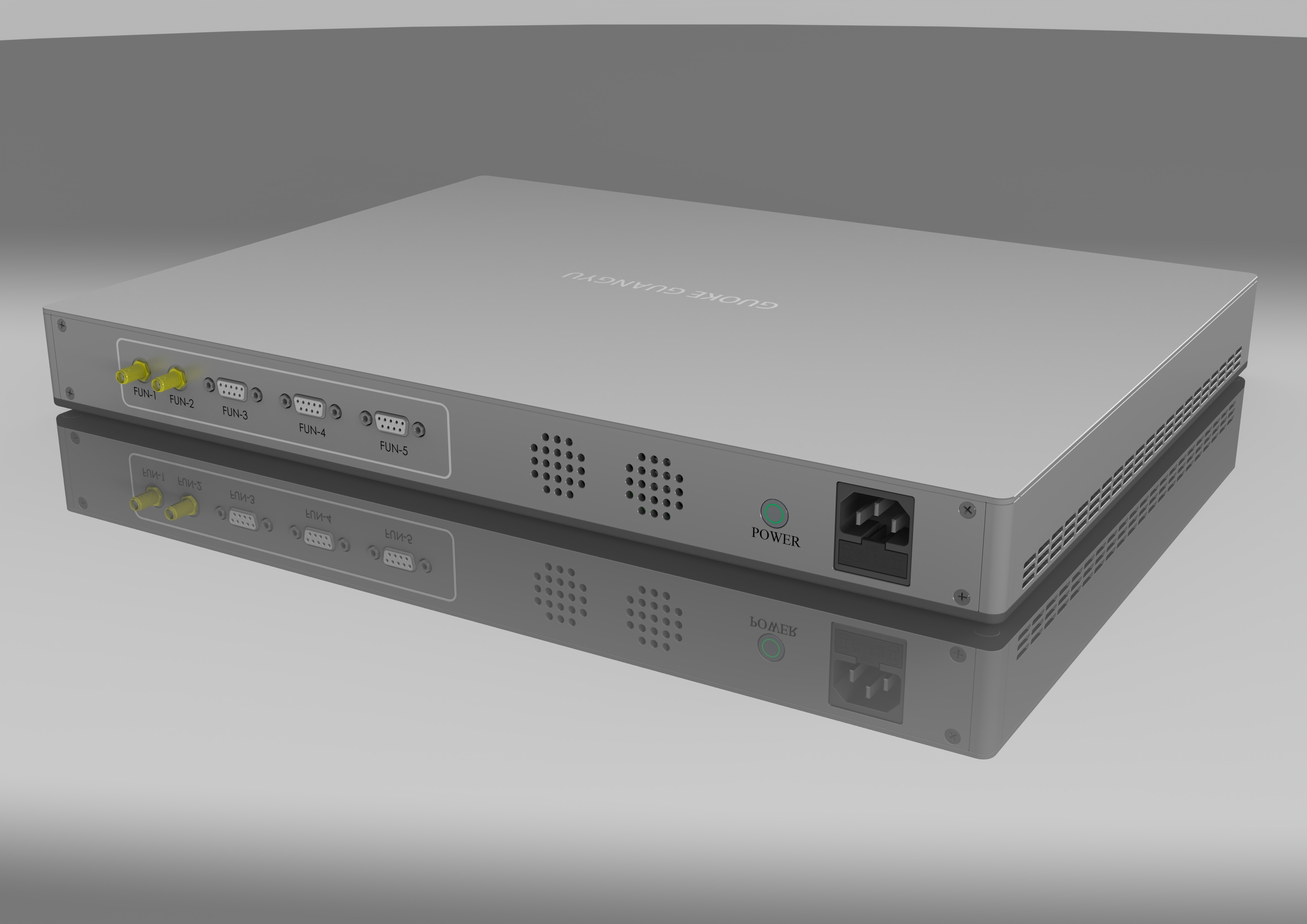 1U chassis，Server Chassis，Sheet metal chassis，Screwless design，Simple modern high-end，Light strip，Status Indicator，