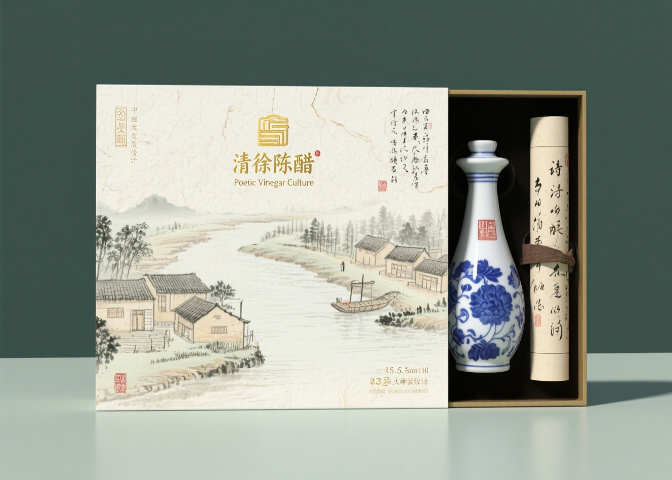 Qingxu mature vinegar packaging design (award-winning works)，